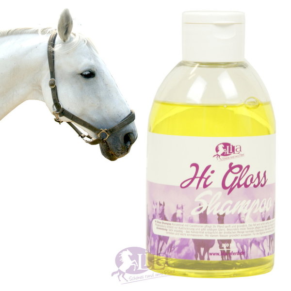 LiLa Pferd Hi Gloss Shampoo Konzentrat - Pferdeshampoo mit Conditioner
