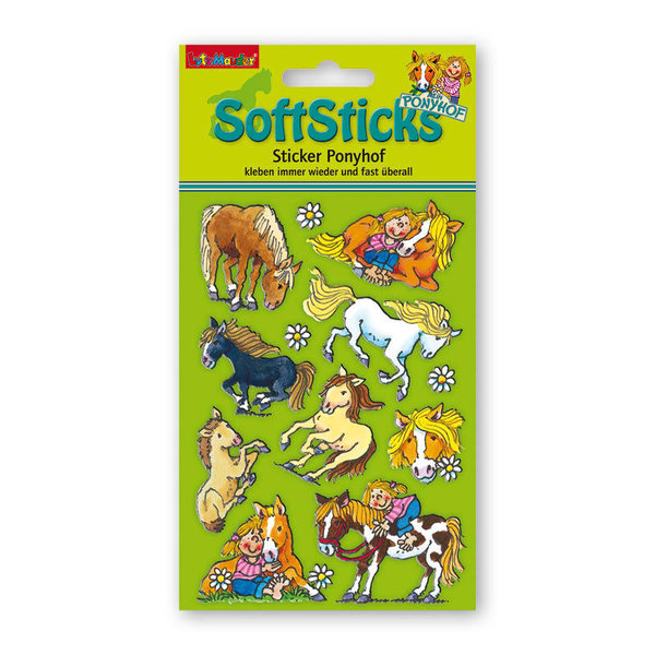 Pferde Sticker - SoftSticks Mein Ponyhof von Lutz Mauder