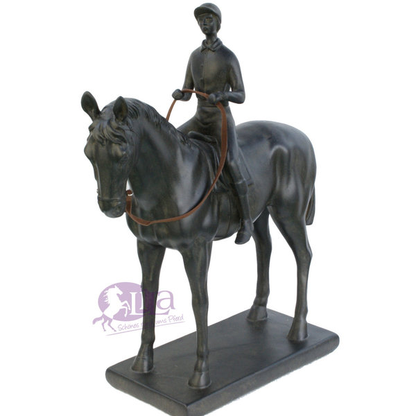 Skulptur Pferd und Reiter