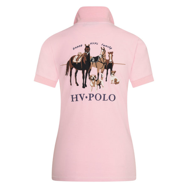 HV Polo Poloshirt Favouritas Happy Family orchid pink